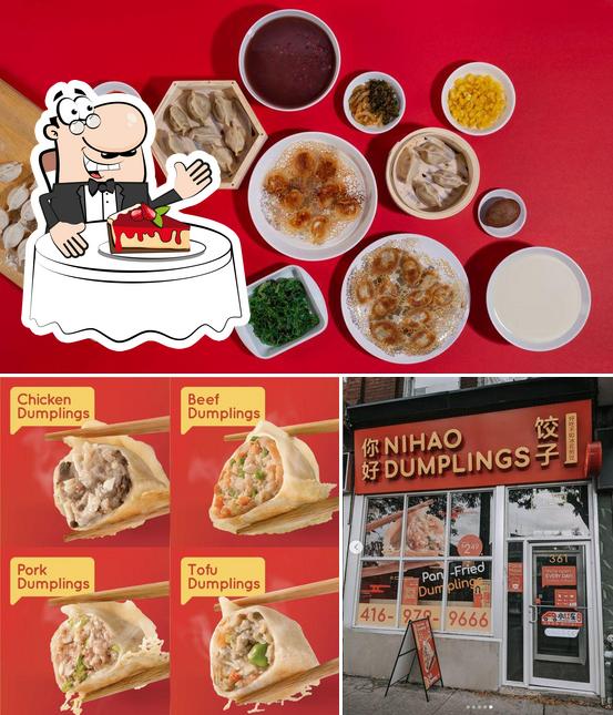 Nihao dumplings offre un nombre de plats sucrés