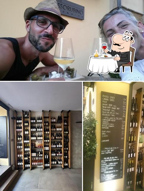 È gradevole godersi un bicchiere di vino a Enoteca Rossorubino di Valenziano Alessandro