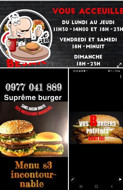 Get a burger at O Suprême Burger