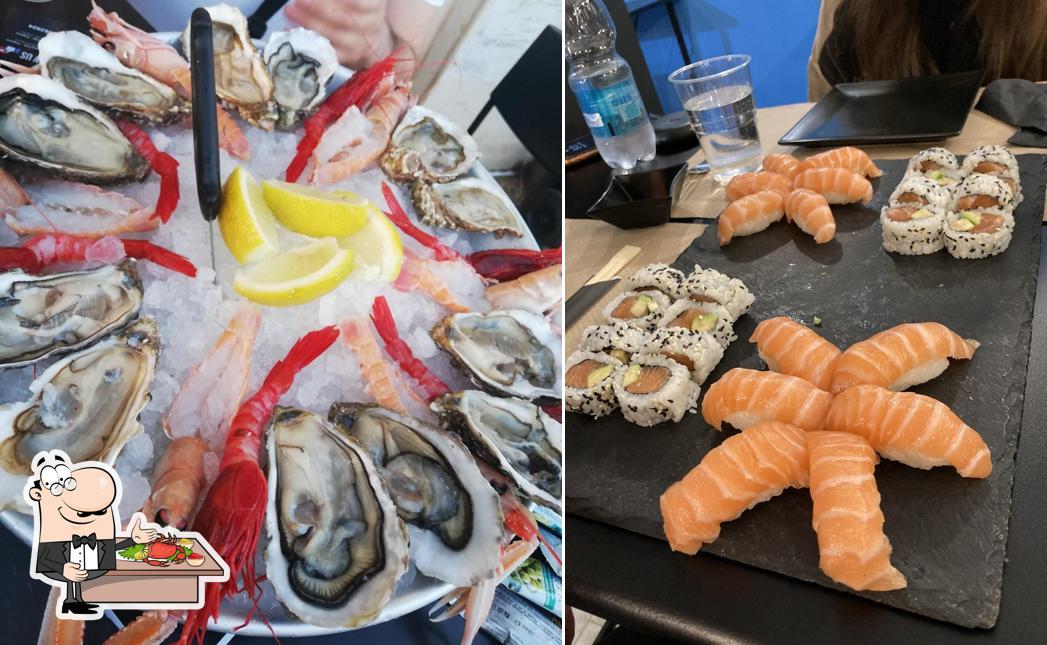 Prova tra i vari pasti di mare offerti a Crudo Sushi Trigoria