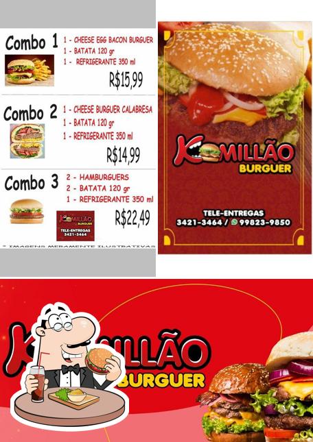 Peça um hambúrguer no Komillão Burguer