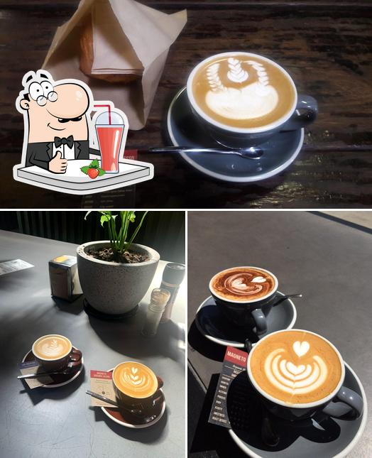 Enjoy a beverage at Clandestino Coffee