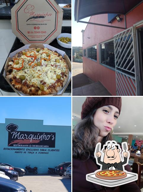 Consiga pizza no Marquinho's Churrascaria