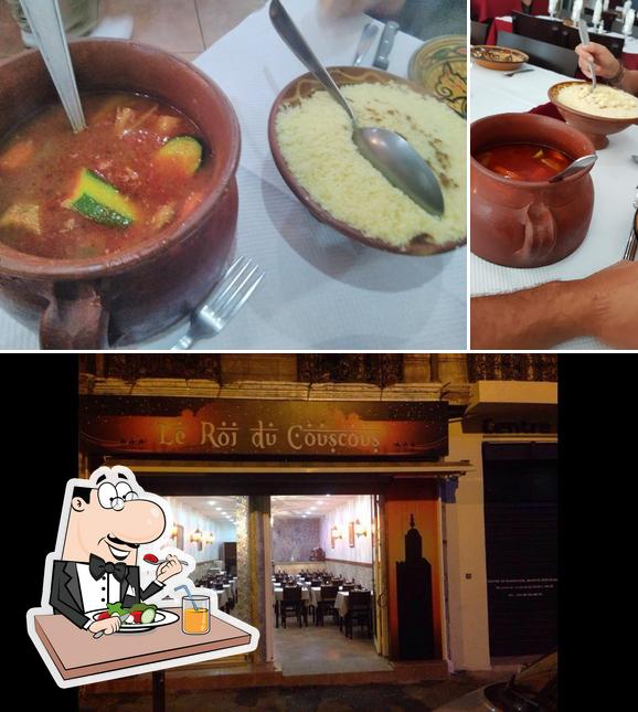 Las imágenes de comida y interior en Le Roi du Couscous