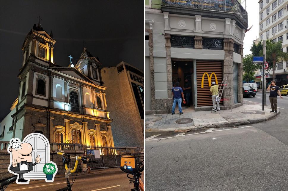 O exterior do McDonald's