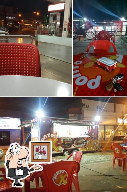 O interior do Ponto X Fast Food