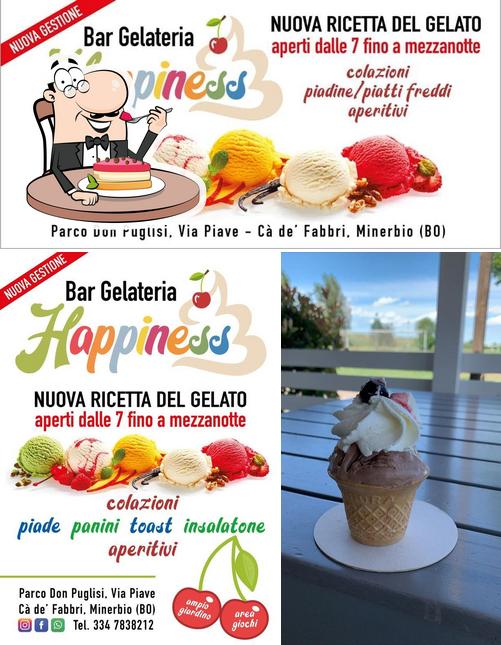 Gelateria HAPPINESS propone un'ampia varietà di dessert