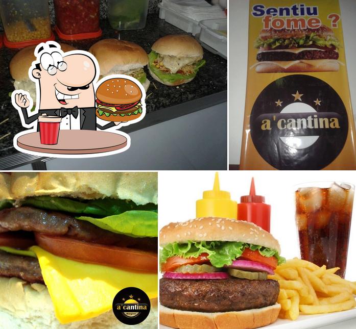 Get a burger at A'cantina Burguer