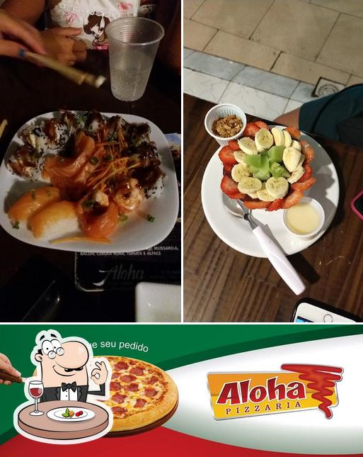 Comida em Aloha Pizzaria