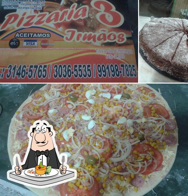 Еда в "Pizzaria três irmãos de cordovil"