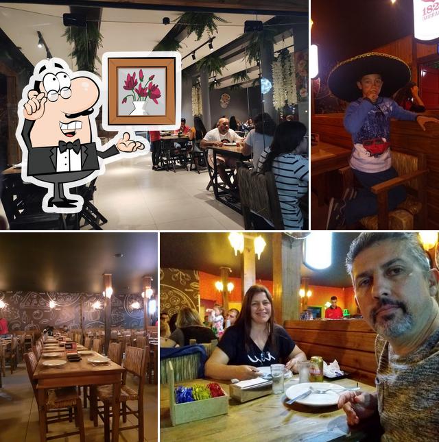 O interior do Pizzaria do Pancho