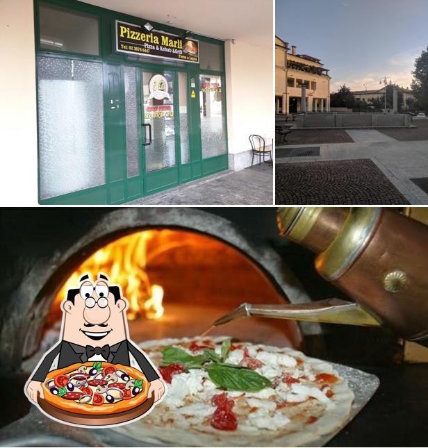 A PIZZERIA MARLI, puoi ordinare una bella pizza