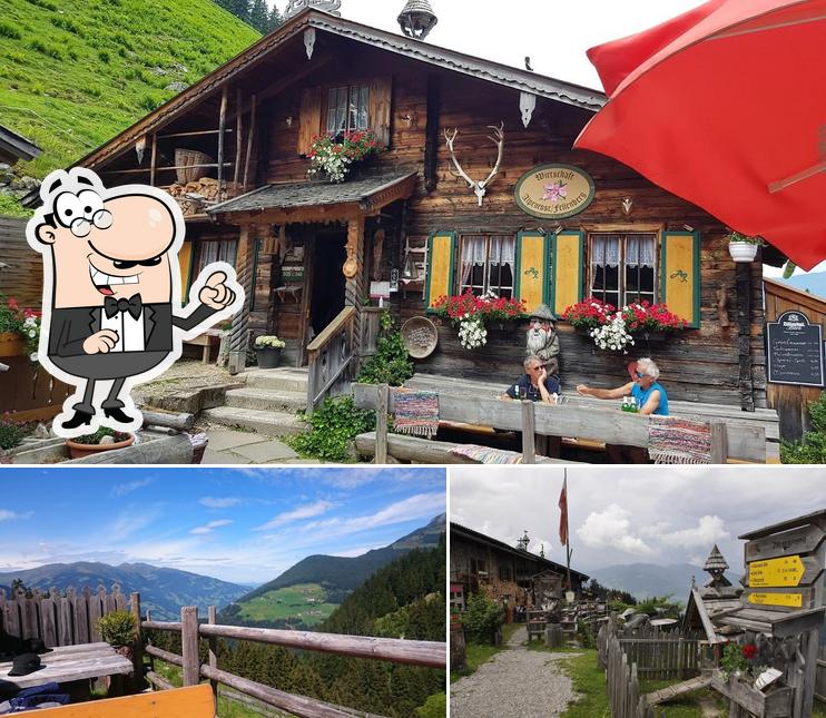 Наслаждайтесь свежим воздухом и видом, открывающемся из "Alpengasthaus Alpenrose"