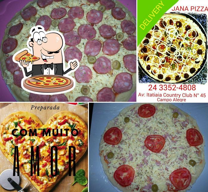 Peça pizza no Jana Pizza