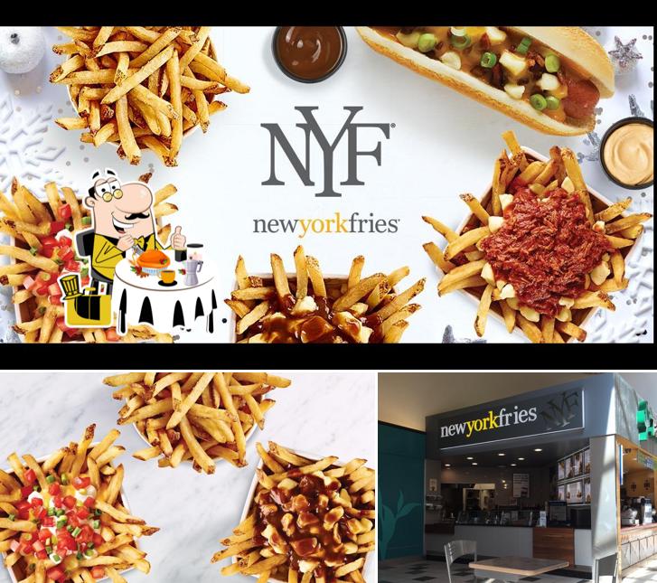 Voici la photo représentant la nourriture et intérieur sur New York Fries Intercity Mall