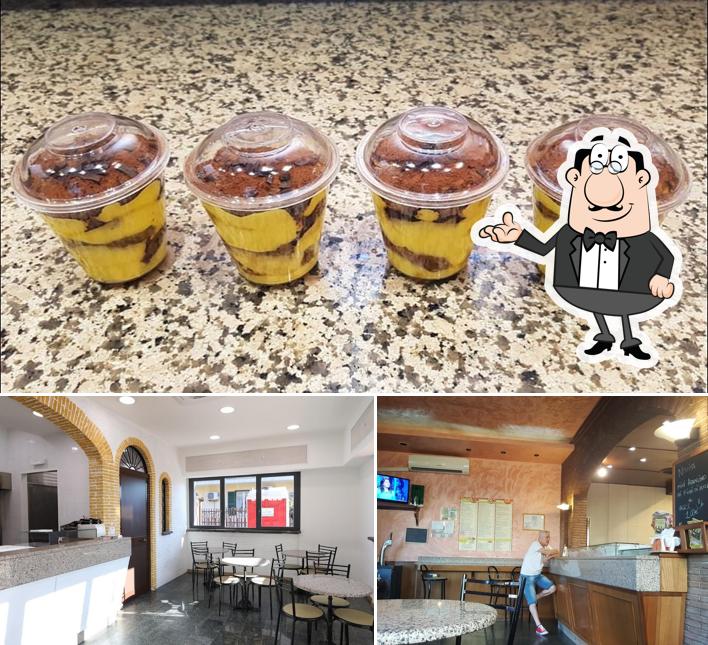 La foto di interni e cibo da Pizza Service