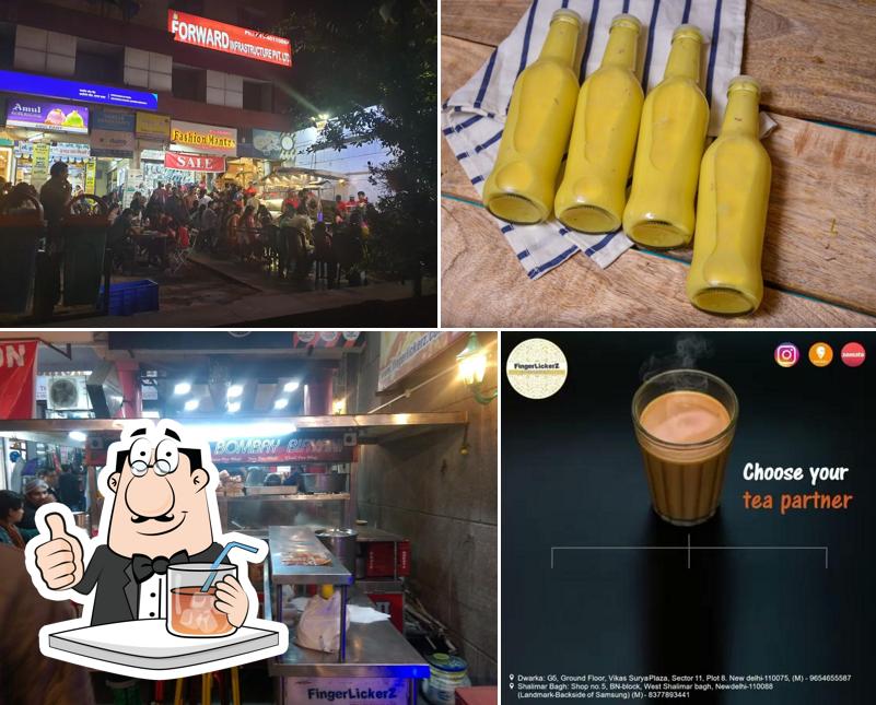 Among various things one can find drink and exterior at Fingerlickerz Pav Bhaji & Vada Pav