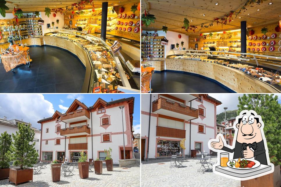 Questa è la foto che mostra la cibo e esterno di Grond Furnaria
