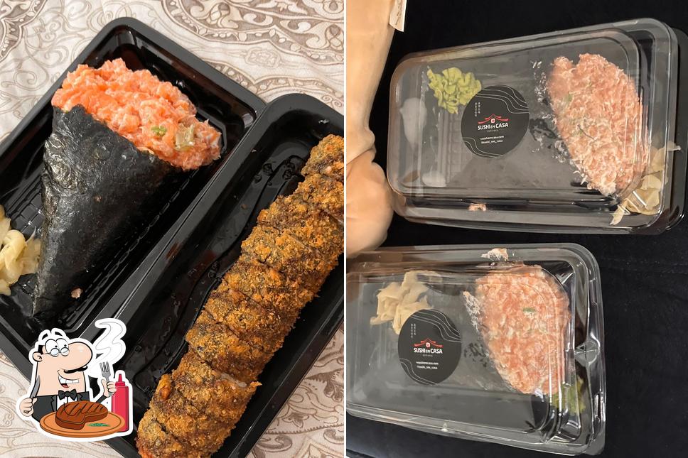 Escolha pratos de carne no Sushi em Casa Higienópolis