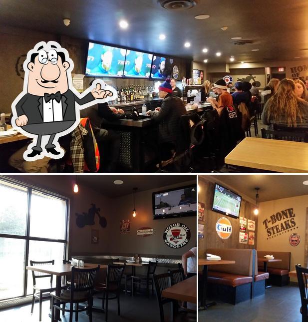 The photo of interior and bar counter at Chuck's Roadhouse Bar & Grill