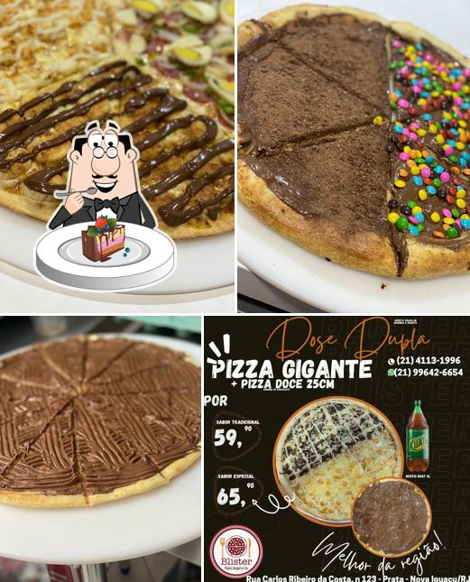 Bolo de chocolate em Blister Pizza’s