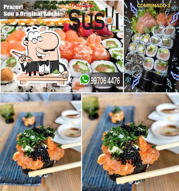 Experimente diversas opções de sushi