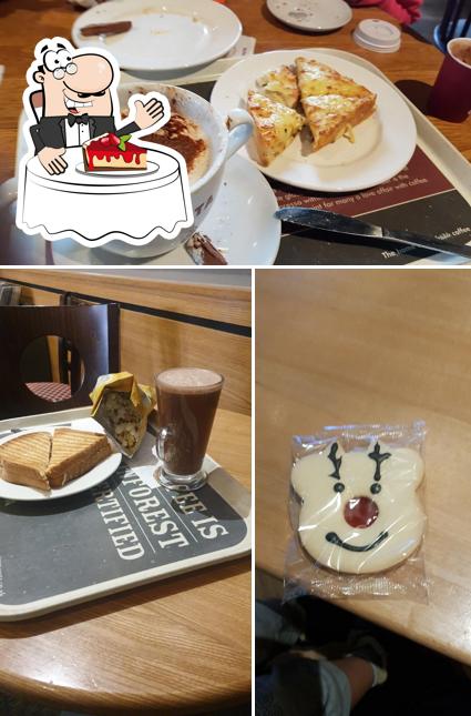 Costa Coffee offers a range of desserts