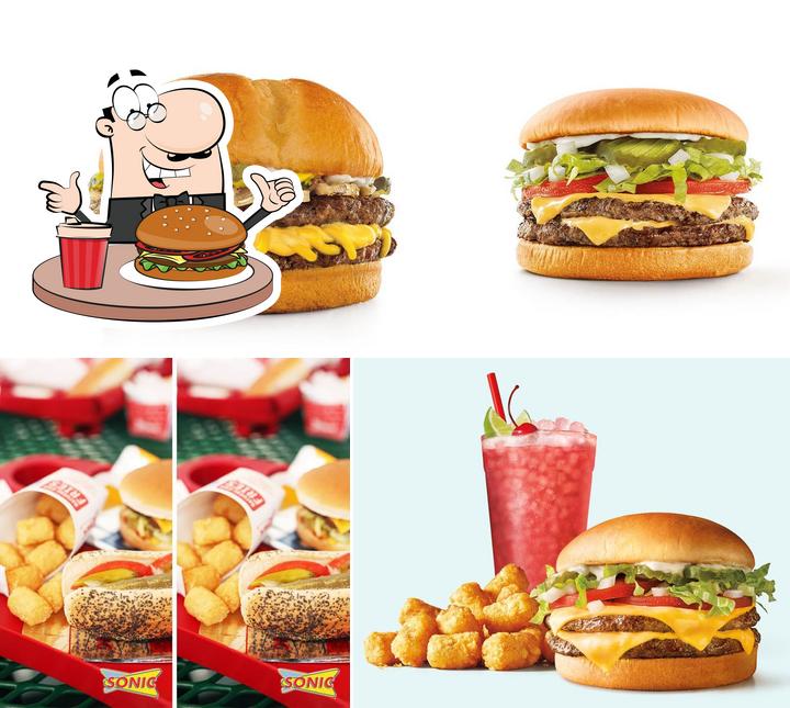 Try out a burger at Sonic Drive-In