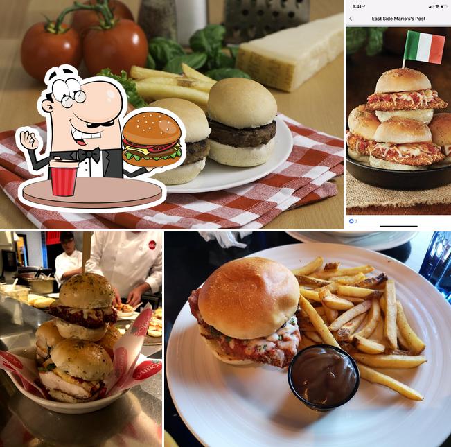 Try out a burger at East Side Mario's