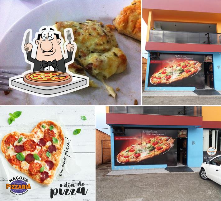 Escolha pizza no Nações Pizzaria