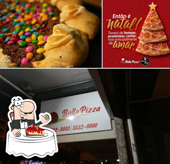 Bella Pizza serve uma escolha de pratos doces