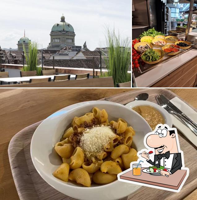 Tra le diverse cose da Manora Restaurant Bern si possono trovare la cibo e esterno