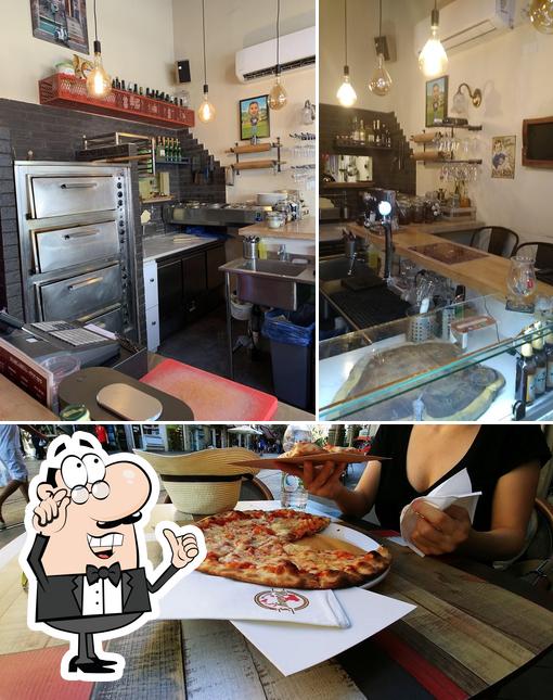 L'intérieur de Rony's Pizza