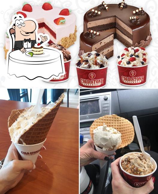 Cold Stone Creamery provides a selection of sweet dishes