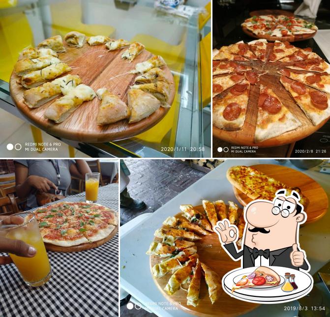 Consiga diferentes variedades de pizza