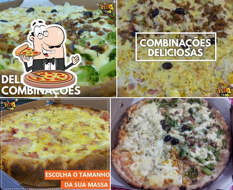 Peça diversos estilos de pizza