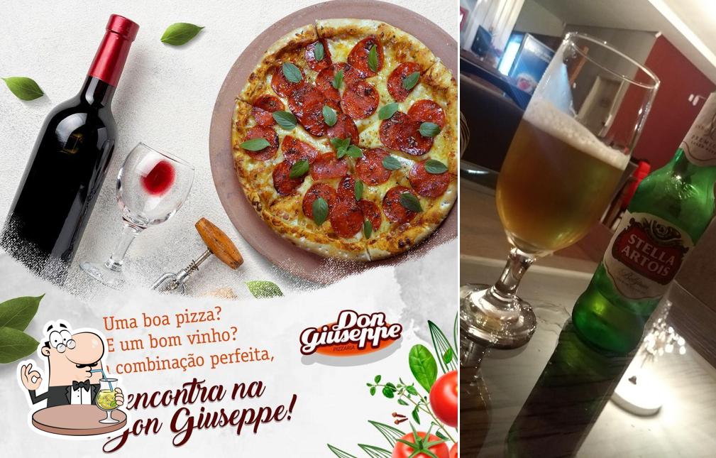 Escolha uma bebida no Don Giuseppe Pizzaria