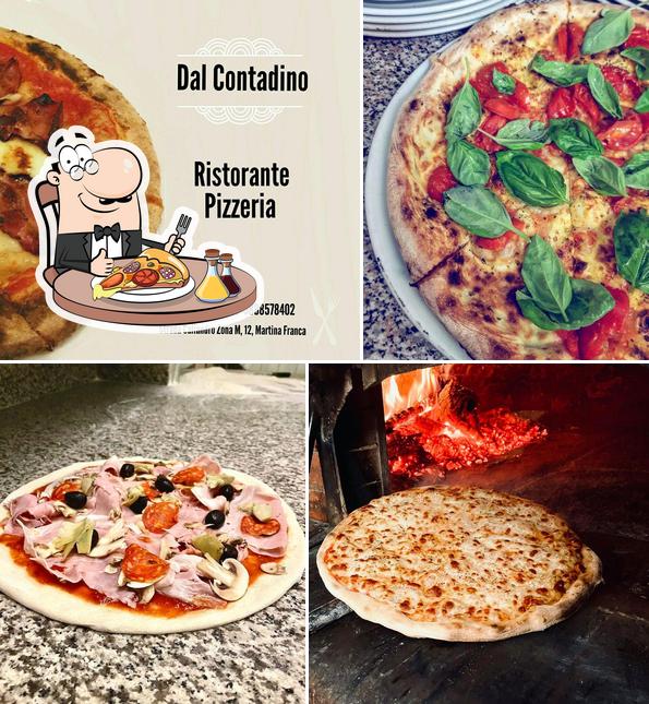 At Ristorante Dal Contadino, you can taste pizza