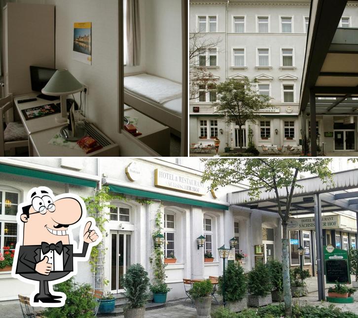 Взгляните на снимок ресторана "Hotel Sächsischer Hof - Anfahrt über: Untere Aktienstraße 3"
