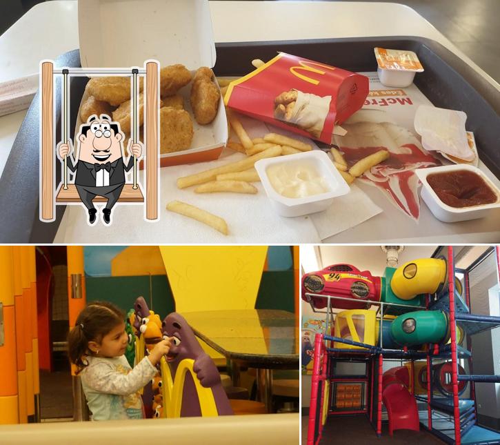 В McDonald's есть игровая площадка, еда и многое другое