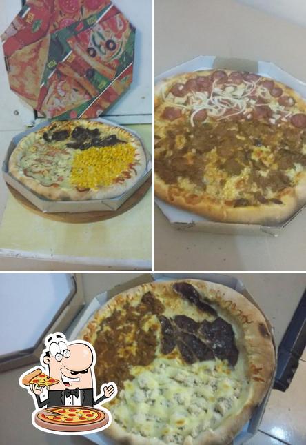 Consiga pizza no Pizzaria e Hamburgueria Trubian