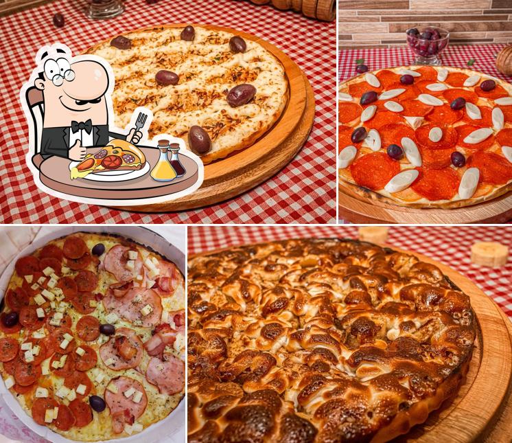 Experimente pizza no Pizzaria Sabor Paulista