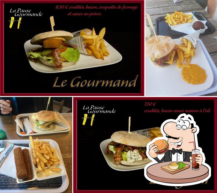 Essayez un hamburger à La Pause Gourmande