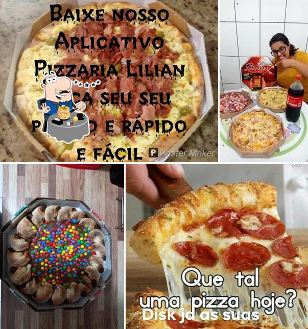 Comida em Pizzaria Lilian