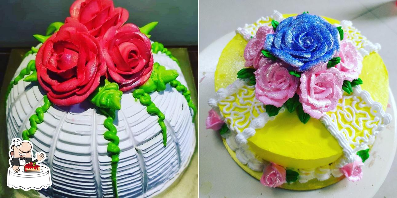 VIDYA'S KITCHEN YUMMY CAKES ONCE AGAIN IN BORIVALI SPL ATTRACTION PAINTING  ON WHIP CREAM CAKE PANI PURI FLAVOR CAKE ROYAL FLORAL CAKE.… | Instagram