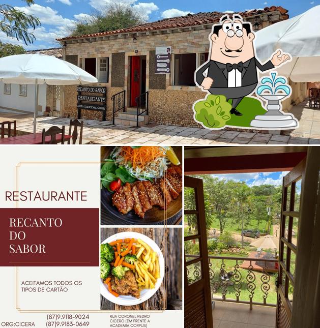 A imagem do Recanto do Sabor - Bar e Restaurante’s exterior e comida