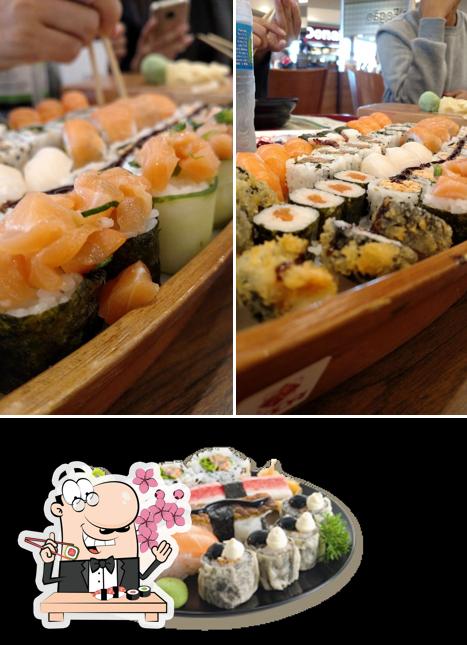 Escolha diversas opções de sushi