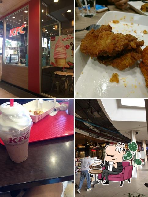 The interior of KFC