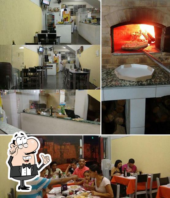 O interior do Pizzaria Mamalu