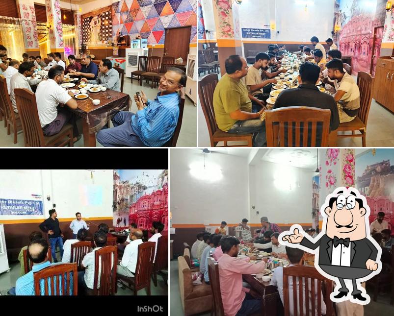 The interior of H Guru Hasti Family Restaurant & Café Kekri